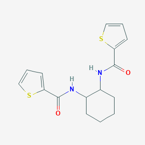 molecular formula C16H18N2O2S2 B466158 N-[2-(thiophene-2-carbonylamino)cyclohexyl]thiophene-2-carboxamide CAS No. 432021-64-2