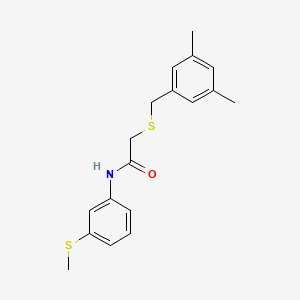 2-[(3,5-dimethylbenzyl)thio]-N-[3-(methylthio)phenyl]acetamide