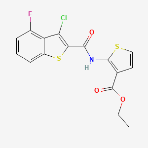 ethyl 2-{[(3-chloro-4-fluoro-1-benzothien-2-yl)carbonyl]amino}-3-thiophenecarboxylate