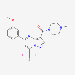 5-(3-methoxyphenyl)-3-[(4-methyl-1-piperazinyl)carbonyl]-7-(trifluoromethyl)pyrazolo[1,5-a]pyrimidine