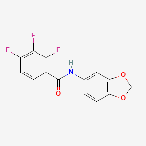 molecular formula C14H8F3NO3 B4661702 N-1,3-benzodioxol-5-yl-2,3,4-trifluorobenzamide 