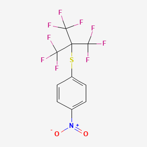 1-[1,1,1,3,3,3-Hexafluoro-2-(trifluoromethyl)propan-2-yl]sulfanyl-4-nitrobenzene