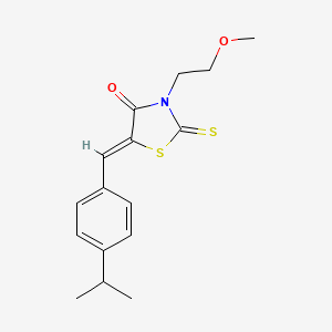 5-(4-isopropylbenzylidene)-3-(2-methoxyethyl)-2-thioxo-1,3-thiazolidin-4-one