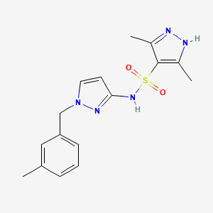 3,5-DIMETHYL-N~4~-[1-(3-METHYLBENZYL)-1H-PYRAZOL-3-YL]-1H-PYRAZOLE-4-SULFONAMIDE