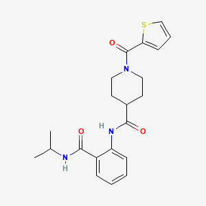 N-{2-[(isopropylamino)carbonyl]phenyl}-1-(2-thienylcarbonyl)-4-piperidinecarboxamide