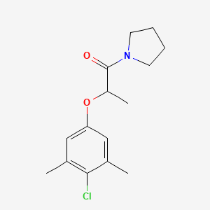 molecular formula C15H20ClNO2 B4661790 1-[2-(4-chloro-3,5-dimethylphenoxy)propanoyl]pyrrolidine 