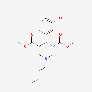 dimethyl 1-butyl-4-(3-methoxyphenyl)-1,4-dihydro-3,5-pyridinedicarboxylate