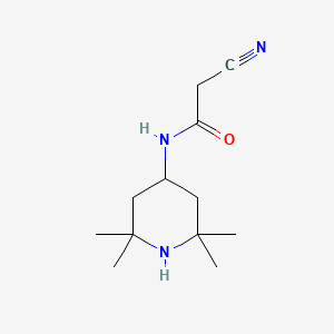 2-cyano-N-(2,2,6,6-tetramethyl-4-piperidinyl)acetamide