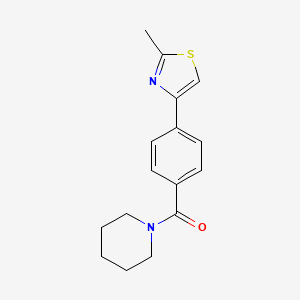 1-[4-(2-methyl-1,3-thiazol-4-yl)benzoyl]piperidine