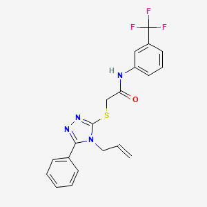 2-[(4-allyl-5-phenyl-4H-1,2,4-triazol-3-yl)thio]-N-[3-(trifluoromethyl)phenyl]acetamide