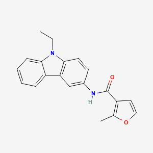 molecular formula C20H18N2O2 B4661930 N-(9-ethyl-9H-carbazol-3-yl)-2-methyl-3-furamide 