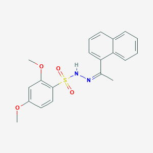 2,4-dimethoxy-N'-[1-(1-naphthyl)ethylidene]benzenesulfonohydrazide