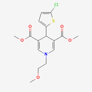 dimethyl 4-(5-chloro-2-thienyl)-1-(2-methoxyethyl)-1,4-dihydro-3,5-pyridinedicarboxylate