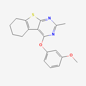 4-(3-methoxyphenoxy)-2-methyl-5,6,7,8-tetrahydro[1]benzothieno[2,3-d]pyrimidine