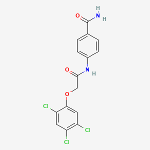 4-{[(2,4,5-trichlorophenoxy)acetyl]amino}benzamide