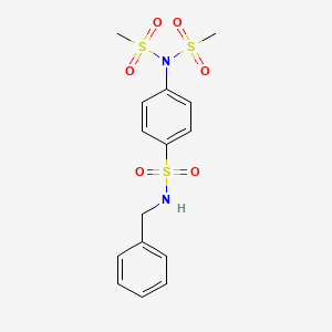 N-benzyl-4-[bis(methylsulfonyl)amino]benzenesulfonamide