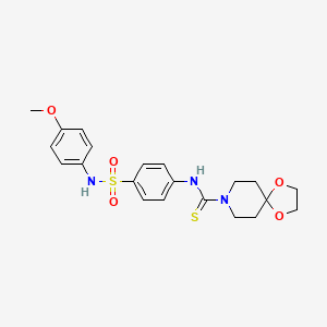 N-(4-{[(4-methoxyphenyl)amino]sulfonyl}phenyl)-1,4-dioxa-8-azaspiro[4.5]decane-8-carbothioamide