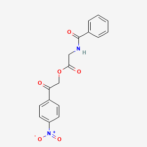 2-(4-nitrophenyl)-2-oxoethyl N-benzoylglycinate