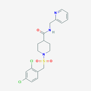 1-[(2,4-dichlorobenzyl)sulfonyl]-N-(2-pyridinylmethyl)-4-piperidinecarboxamide