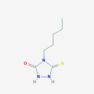 5-Mercapto-4-pentyl-4h-1,2,4-triazol-3-ol