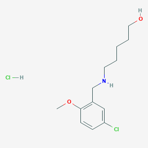 5-[(5-chloro-2-methoxybenzyl)amino]-1-pentanol hydrochloride