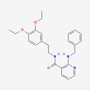 2-(benzylamino)-N-[2-(3,4-diethoxyphenyl)ethyl]nicotinamide