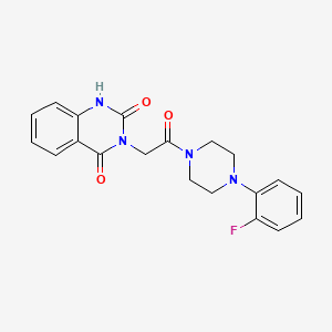 molecular formula C20H19FN4O3 B4662214 3-{2-[4-(2-fluorophenyl)-1-piperazinyl]-2-oxoethyl}-2,4(1H,3H)-quinazolinedione 