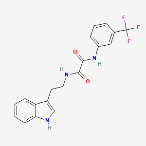 N-[2-(1H-indol-3-yl)ethyl]-N'-[3-(trifluoromethyl)phenyl]ethanediamide