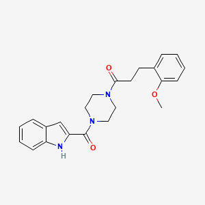 2-({4-[3-(2-methoxyphenyl)propanoyl]-1-piperazinyl}carbonyl)-1H-indole