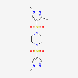 1-[(1,3-dimethyl-1H-pyrazol-4-yl)sulfonyl]-4-[(1-methyl-1H-pyrazol-4-yl)sulfonyl]piperazine