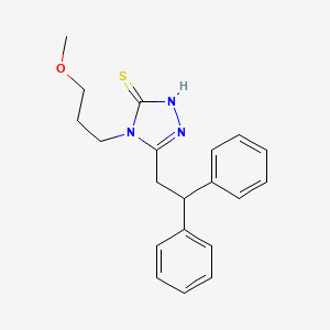 molecular formula C20H23N3OS B4662383 5-(2,2-diphenylethyl)-4-(3-methoxypropyl)-4H-1,2,4-triazole-3-thiol 