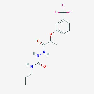 N-propyl-2-{2-[3-(trifluoromethyl)phenoxy]propanoyl}hydrazinecarboxamide