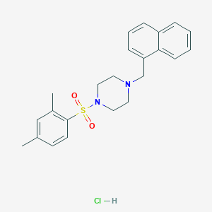 1-[(2,4-dimethylphenyl)sulfonyl]-4-(1-naphthylmethyl)piperazine hydrochloride