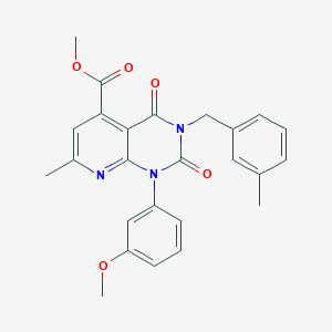 methyl 1-(3-methoxyphenyl)-7-methyl-3-(3-methylbenzyl)-2,4-dioxo-1,2,3,4-tetrahydropyrido[2,3-d]pyrimidine-5-carboxylate