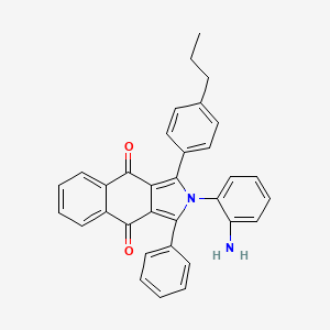 2-(2-aminophenyl)-1-phenyl-3-(4-propylphenyl)-2H-benzo[f]isoindole-4,9-dione