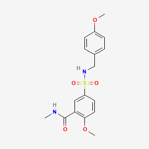 2-methoxy-5-{[(4-methoxybenzyl)amino]sulfonyl}-N-methylbenzamide