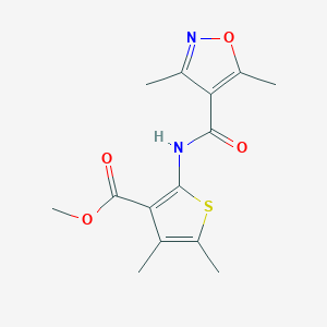 methyl 2-{[(3,5-dimethyl-4-isoxazolyl)carbonyl]amino}-4,5-dimethyl-3-thiophenecarboxylate