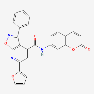 6-(2-furyl)-N-(4-methyl-2-oxo-2H-chromen-7-yl)-3-phenylisoxazolo[5,4-b]pyridine-4-carboxamide