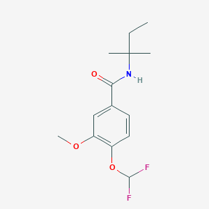 4-(difluoromethoxy)-3-methoxy-N-(2-methylbutan-2-yl)benzamide