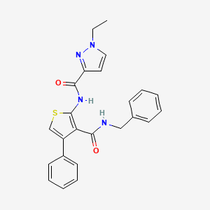 N-[3-(benzylcarbamoyl)-4-phenylthiophen-2-yl]-1-ethyl-1H-pyrazole-3-carboxamide