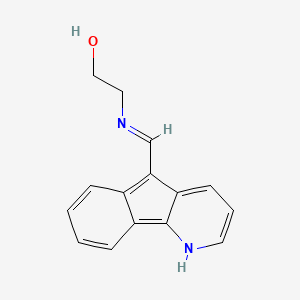 2-{[(5Z)-indeno[1,2-b]pyridin-5-ylidenemethyl]amino}ethanol