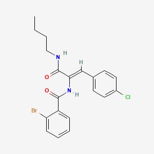 2-bromo-N-[1-[(butylamino)carbonyl]-2-(4-chlorophenyl)vinyl]benzamide