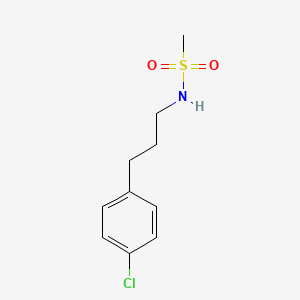 molecular formula C10H14ClNO2S B4662676 N-[3-(4-chlorophenyl)propyl]methanesulfonamide 