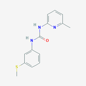 N-(6-methyl-2-pyridinyl)-N'-[3-(methylthio)phenyl]urea