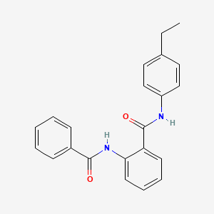 molecular formula C22H20N2O2 B4662726 2-(benzoylamino)-N-(4-ethylphenyl)benzamide 