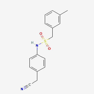 N-[4-(cyanomethyl)phenyl]-1-(3-methylphenyl)methanesulfonamide