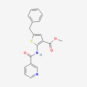 methyl 5-benzyl-2-[(3-pyridinylcarbonyl)amino]-3-thiophenecarboxylate