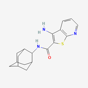 molecular formula C18H21N3OS B4662777 N-2-adamantyl-3-aminothieno[2,3-b]pyridine-2-carboxamide 