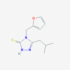 4-(2-furylmethyl)-5-isobutyl-4H-1,2,4-triazole-3-thiol