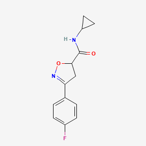 N-cyclopropyl-3-(4-fluorophenyl)-4,5-dihydro-5-isoxazolecarboxamide